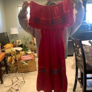 Off shoulder Mexican dress